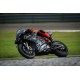 motorcycle racer right cornering an energica EGO+ RS
