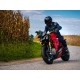 riding on the road on an Energica Eva Ribelle RS
